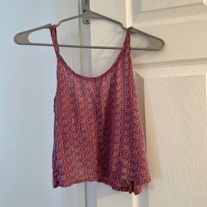Printed Pink Tank Top